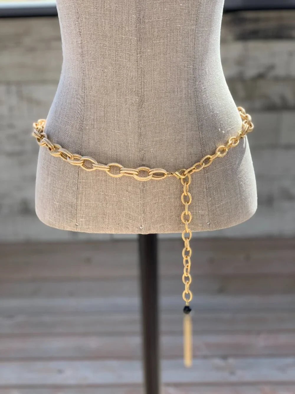 Vintage 70s Gold Hip Waist Chain Belt Bikini Body Jewelry 41 Inch Beach Festival - Picture 6 of 9